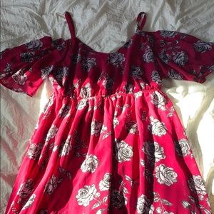Torrid Floral Cold Shoulder Dress